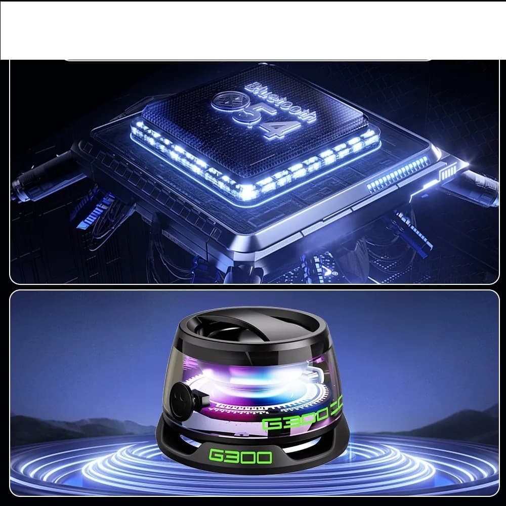Mini Głośnik Bluetooth G200+ G300 z Magnesem i Podświetleniem RGB 🎵