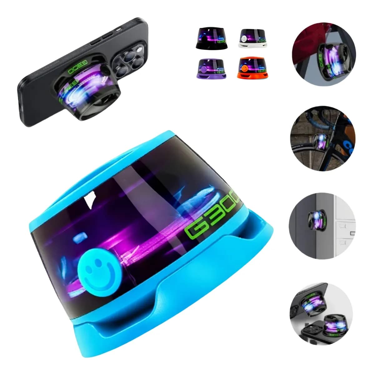 Mini Głośnik Bluetooth G200+ G300 z Magnesem i Podświetleniem RGB 🎵