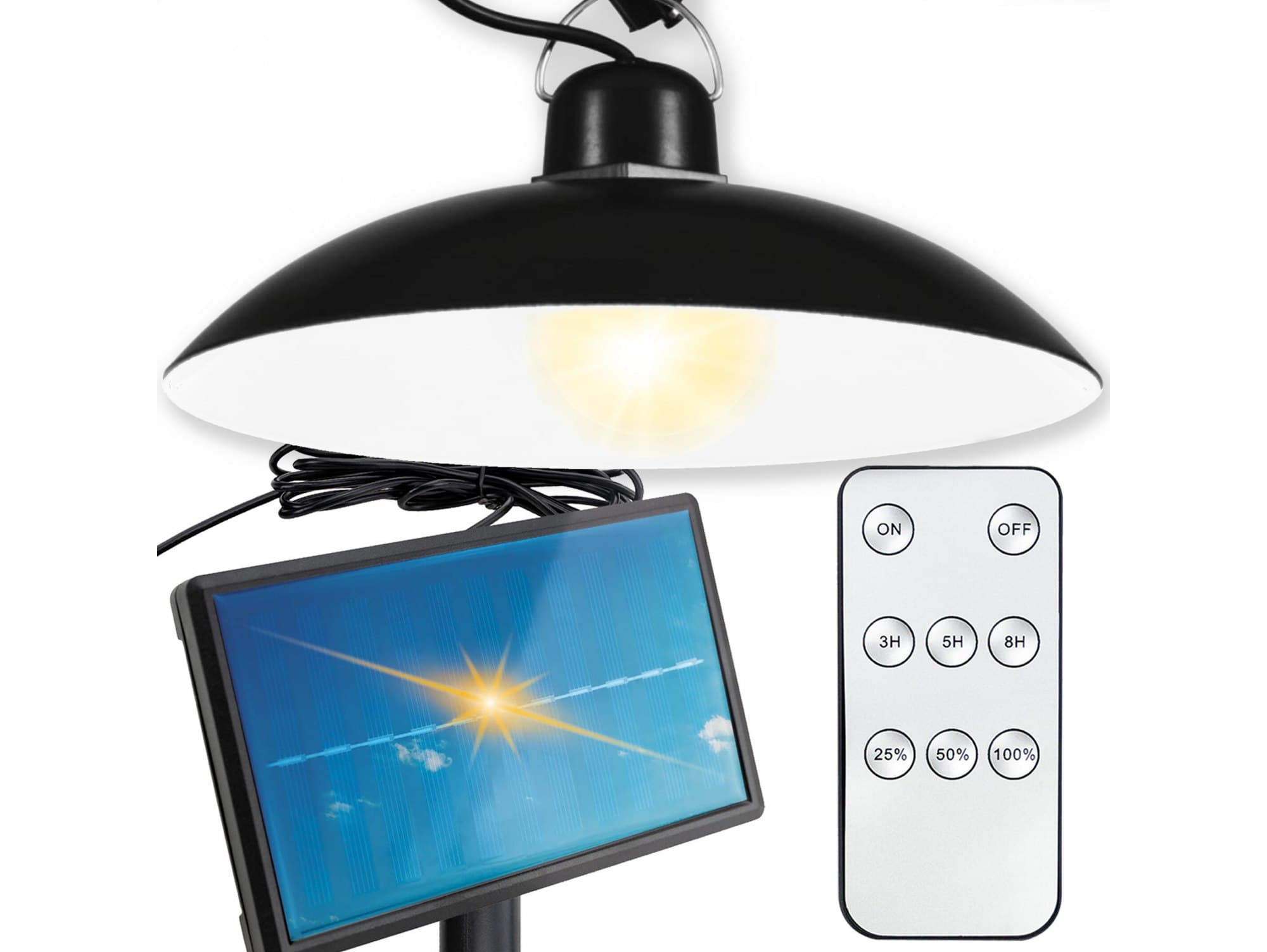 Żyrandol lampa solarna wisząca sufitowa zewnętrzna